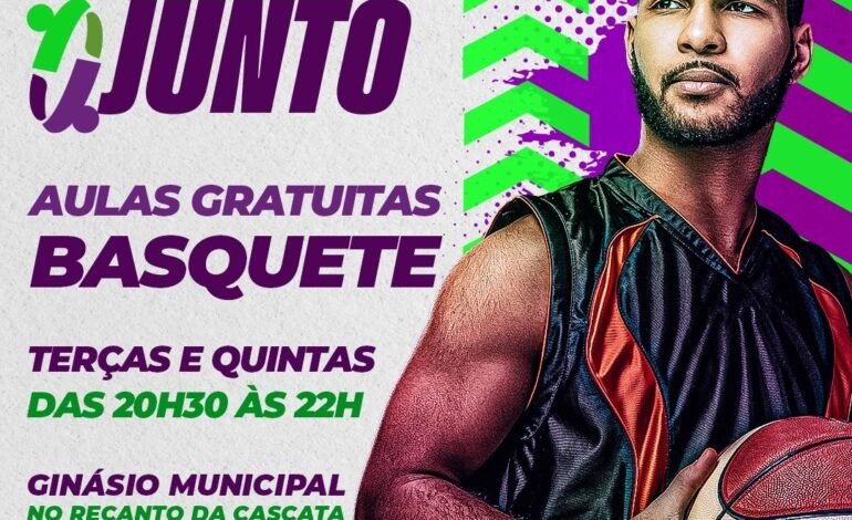 Jogando junto traz aula de basquete a partir desta terça
