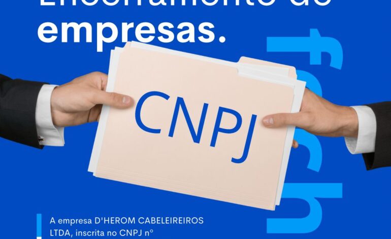NOTA DE ENCERRAMENTO DE ATIVIDADES