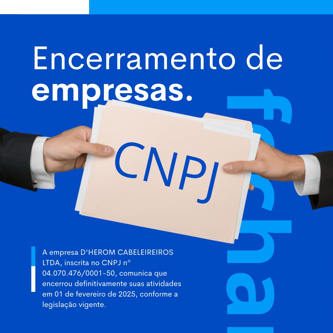 NOTA DE ENCERRAMENTO DE ATIVIDADES