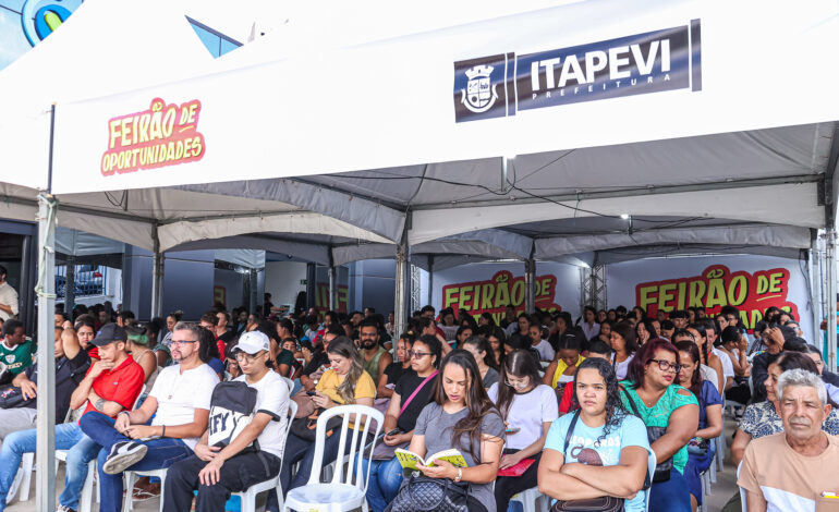 Feirão de Oportunidades da Prefeitura de Itapevi oferece mais de 2 mil vagas de emprego