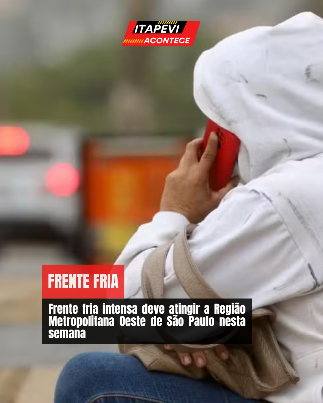 Frente fria intensa deve atingir a Região Metropolitana Oeste de São Paulo nesta semana