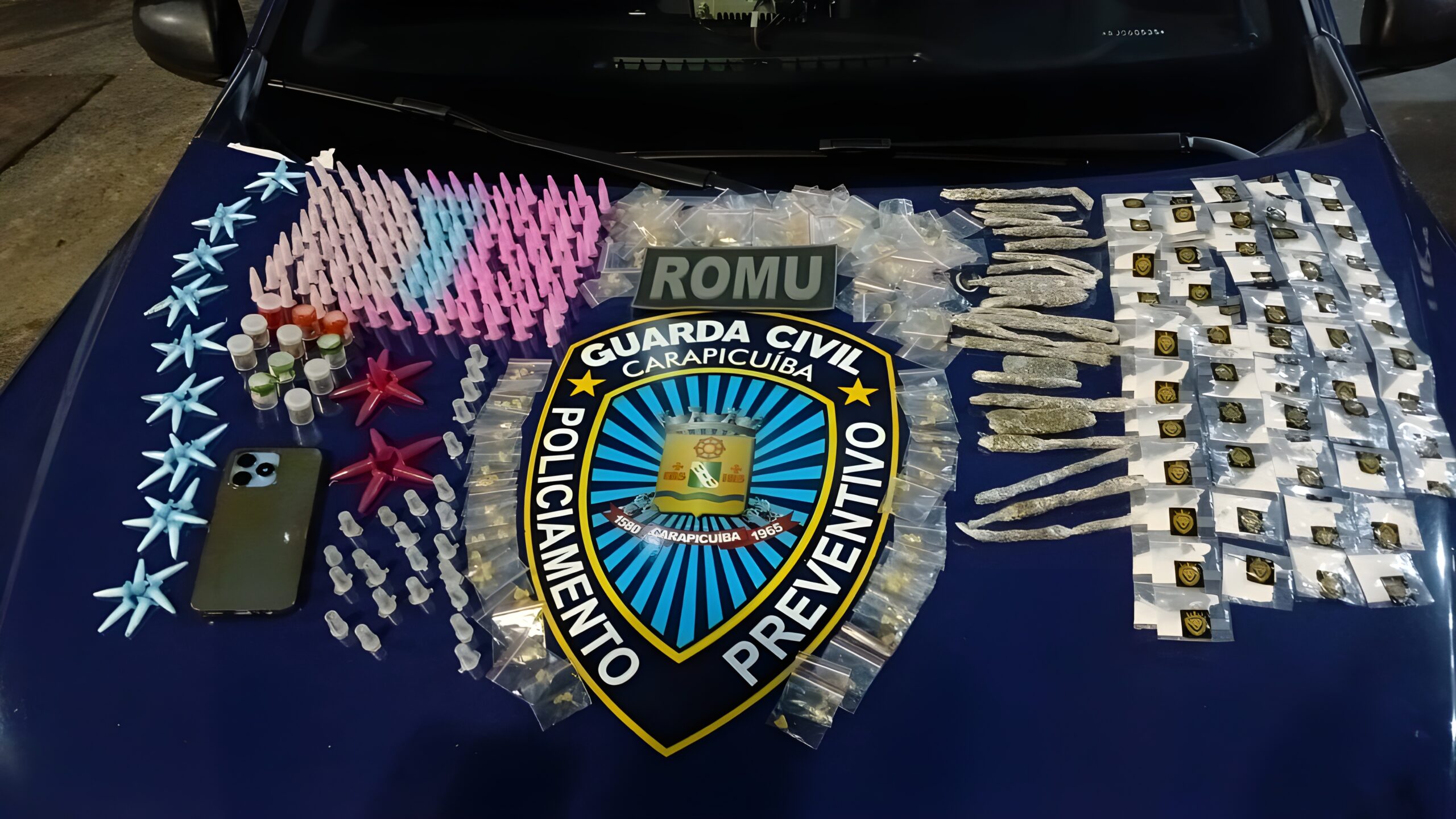 GCM de Carapicuíba intensifica ações e apreende grande quantidade de drogas
