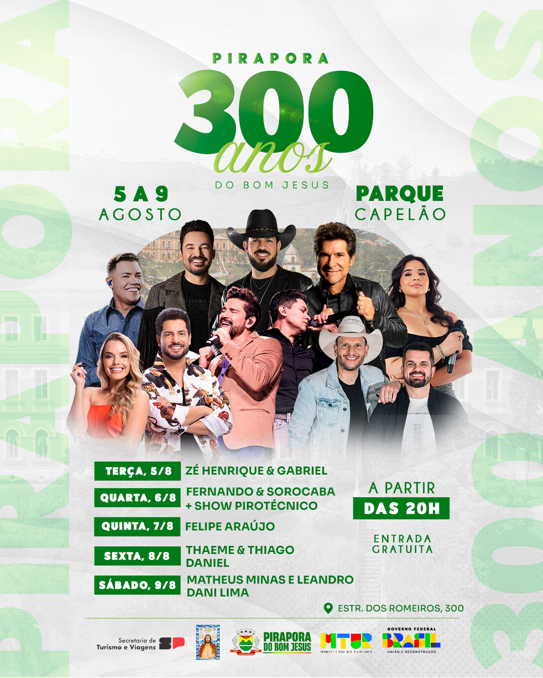 Shows musicais e muitos eventos marcam os 300 anos do Bom Jesus em Pirapora