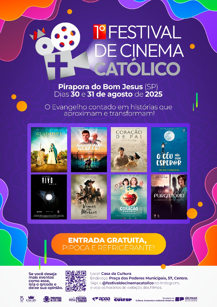 PIRAPORA DO BOM JESUS SEDIA PRIMEIRA EDIÇÃO DO FESTIVAL DE CINEMA CATÓLICO