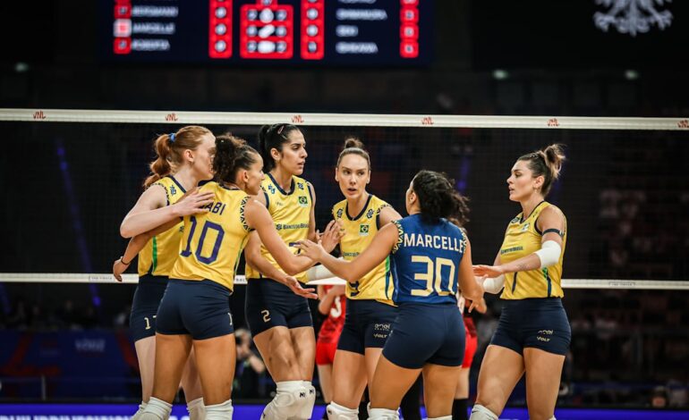 Brasil Feminino de Vôlei é Vice-Campeão da VNL 2025 com nove Jogadoras de Barueri  