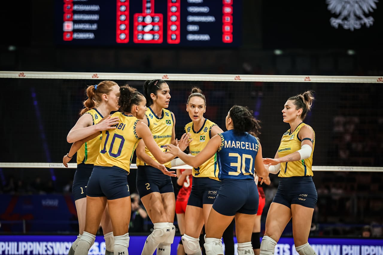 Brasil Feminino de Vôlei é Vice-Campeão da VNL 2025 com nove Jogadoras de Barueri  