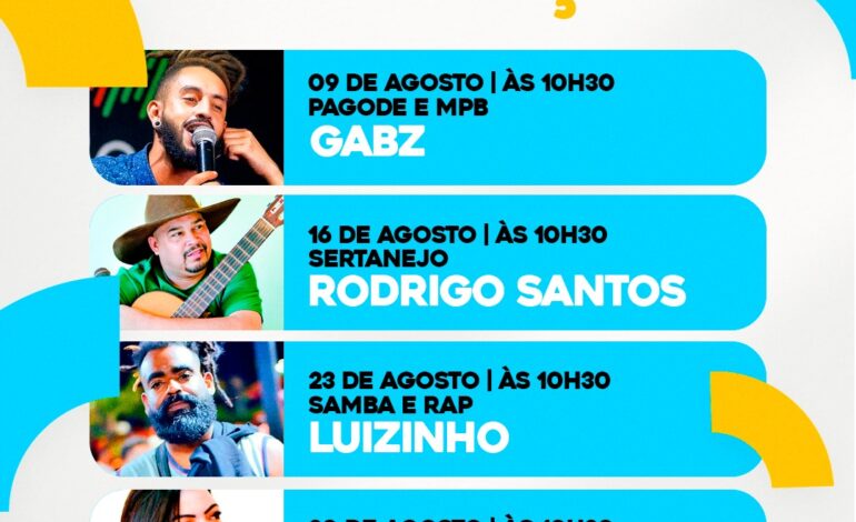 Cultura na Praça movimenta Mairinque com atrações musicais gratuitas