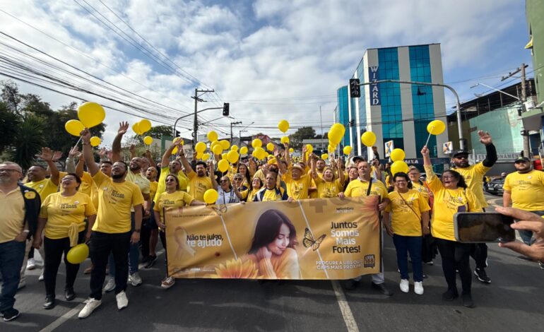 Jandira ganha destaque nacional com caminhada do setembro Amarelo 