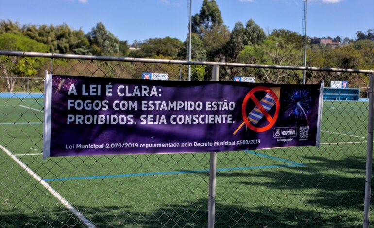 Fogos de artifício com estampido são proibidos em Cotia. Prefeitura lança ação de conscientização