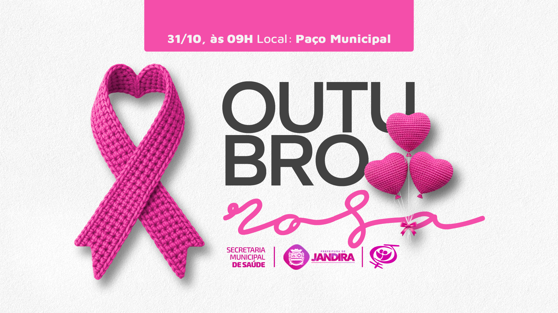 Jandira realiza evento especial do Outubro Rosa com palestras e conscientização sobre o câncer de mama  