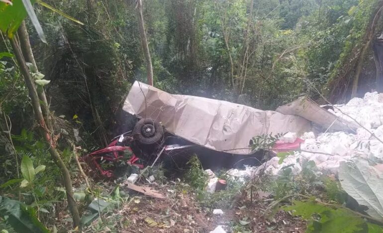 Motorista de Carapicuíba morre após caminhão cair em ribanceira na Serra das Araras, em Piraí (RJ)