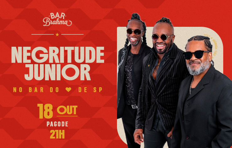 Outubro no Bar Brahma Granja Viana tem Negritude Jr. e Beatles para Crianças