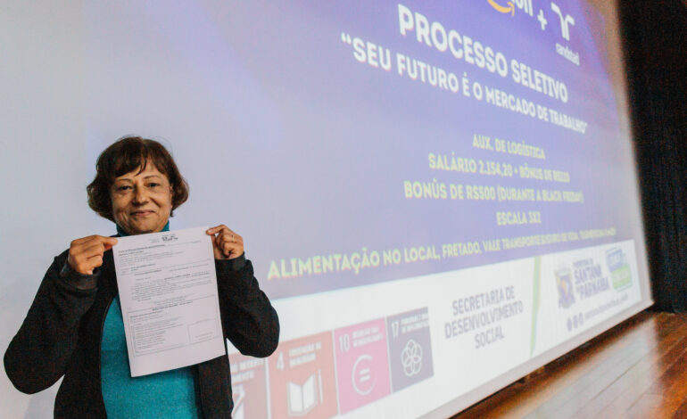 Projeto Crescer impulsiona novas oportunidades de emprego em Santana de Parnaíba