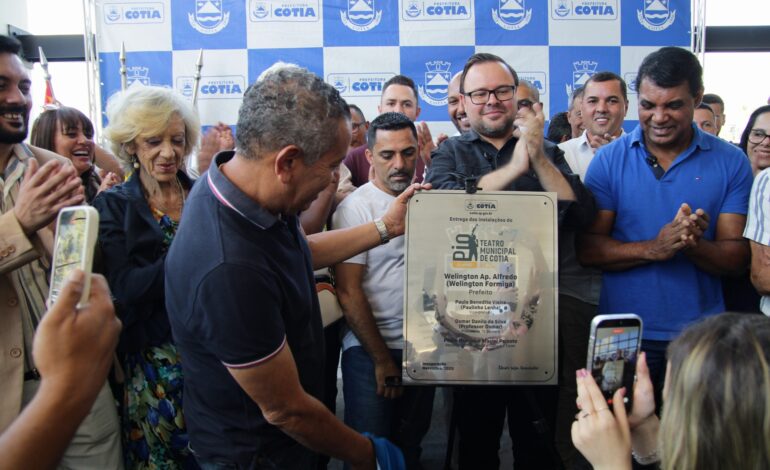 Inaugurado o Teatro Municipal Antônio Pio: emoção, memória e futuro no mesmo palco