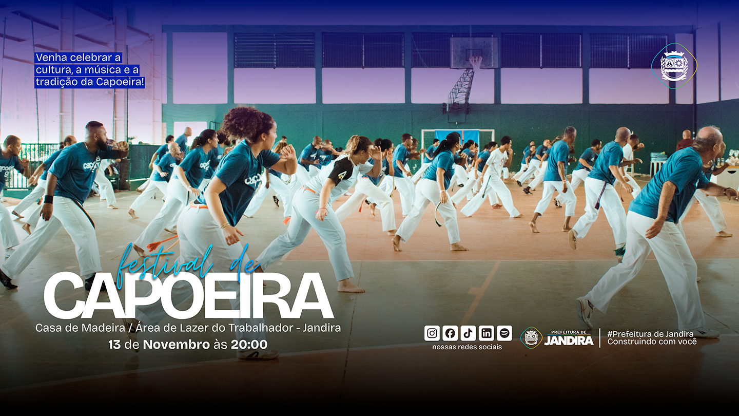 Festival de Capoeira de Jandira 2025 celebra a cultura e o movimento em grande estilo