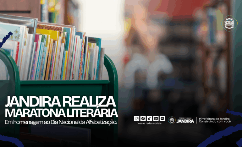 Jandira realiza Maratona Literária em celebração ao Dia Nacional da Alfabetização