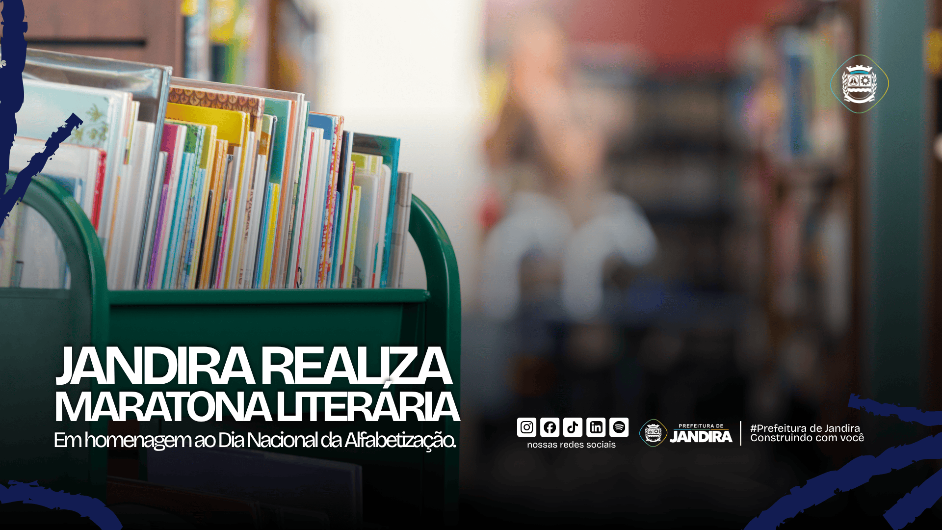 Jandira realiza Maratona Literária em celebração ao Dia Nacional da Alfabetização
