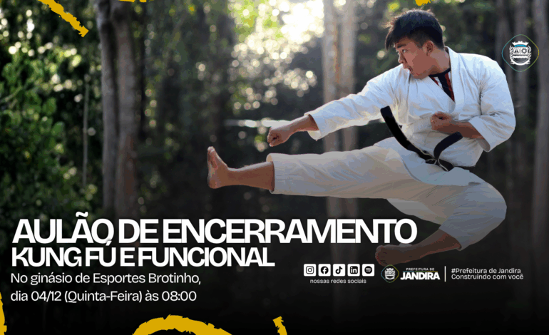 Aulão de Encerramento de Kung Fú e Funcional celebra encerramento das atividades esportivas em Jandira
