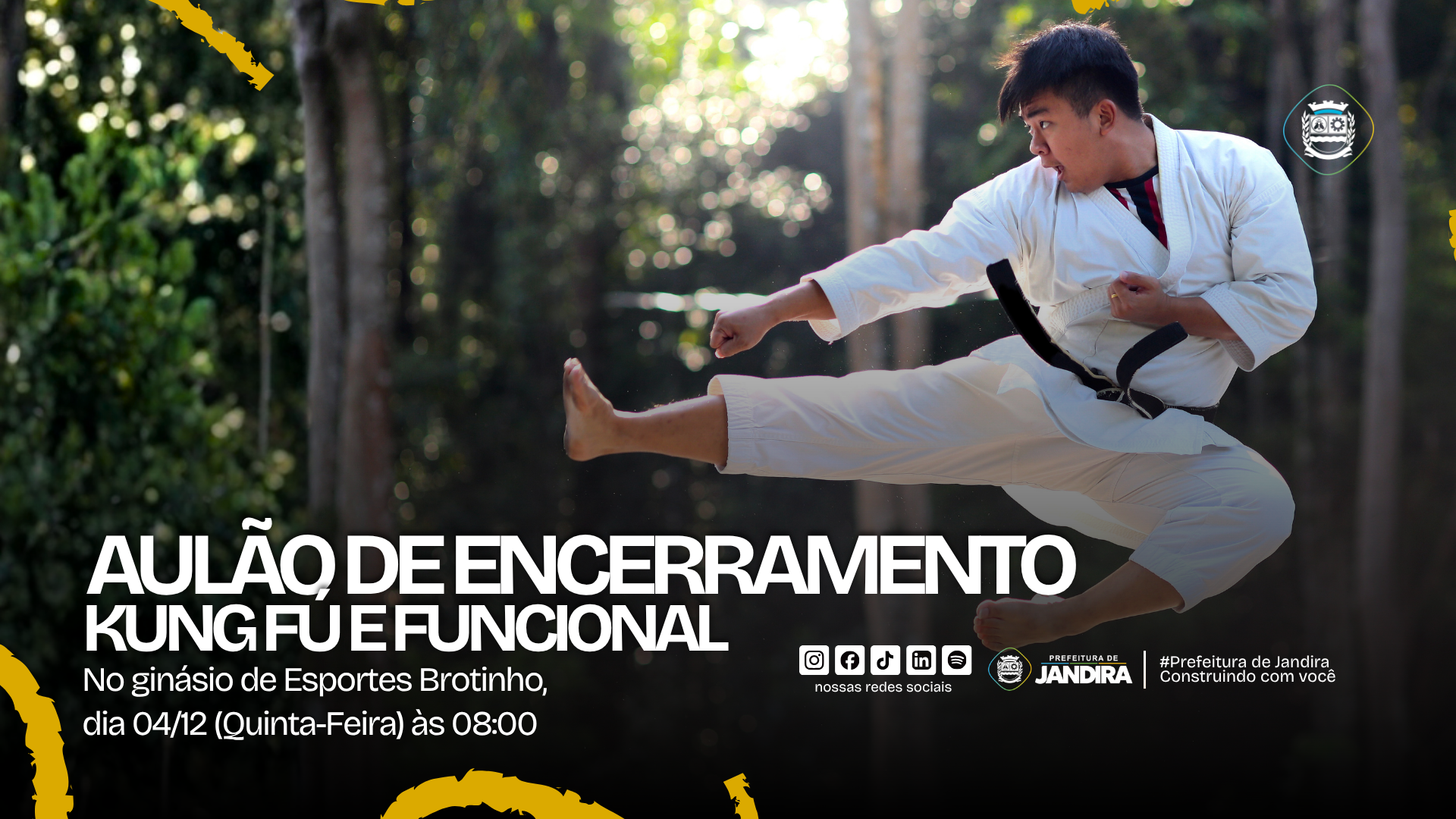 Aulão de Encerramento de Kung Fú e Funcional celebra encerramento das atividades esportivas em Jandira