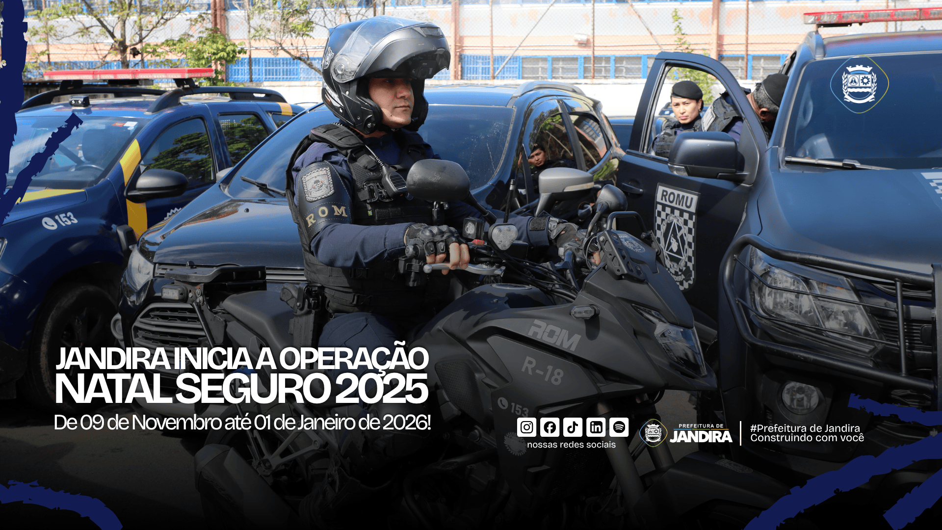 Operação Natal Seguro reforça ações de segurança em Jandira para o fim de ano