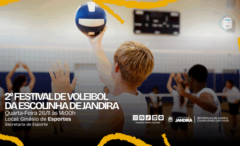 2° Festival de Voleibol da Escolinha de Jandira celebra conquistas e espírito esportivo no municípioEvento encerra o calendário esportivo de 2025 com jogos e celebração no Ginásio Brotinho