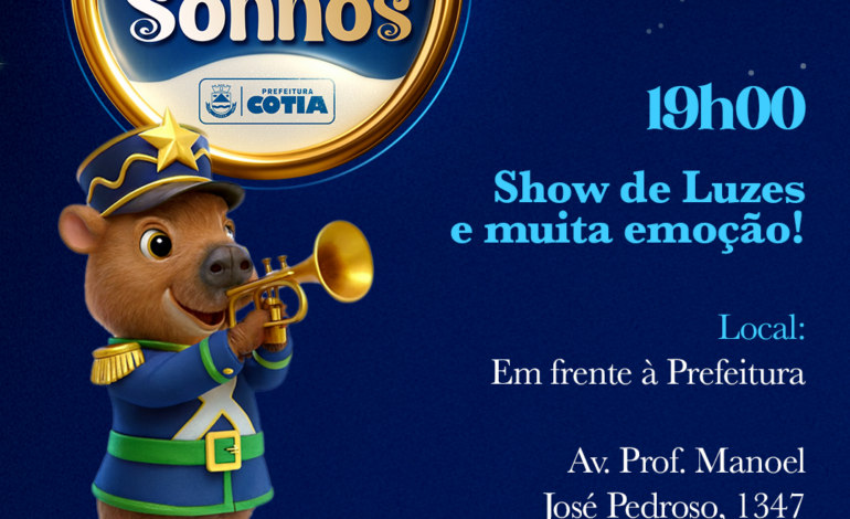A Prefeitura de Cotia convida para abertura oficial do “Natal dos Sonhos”,  