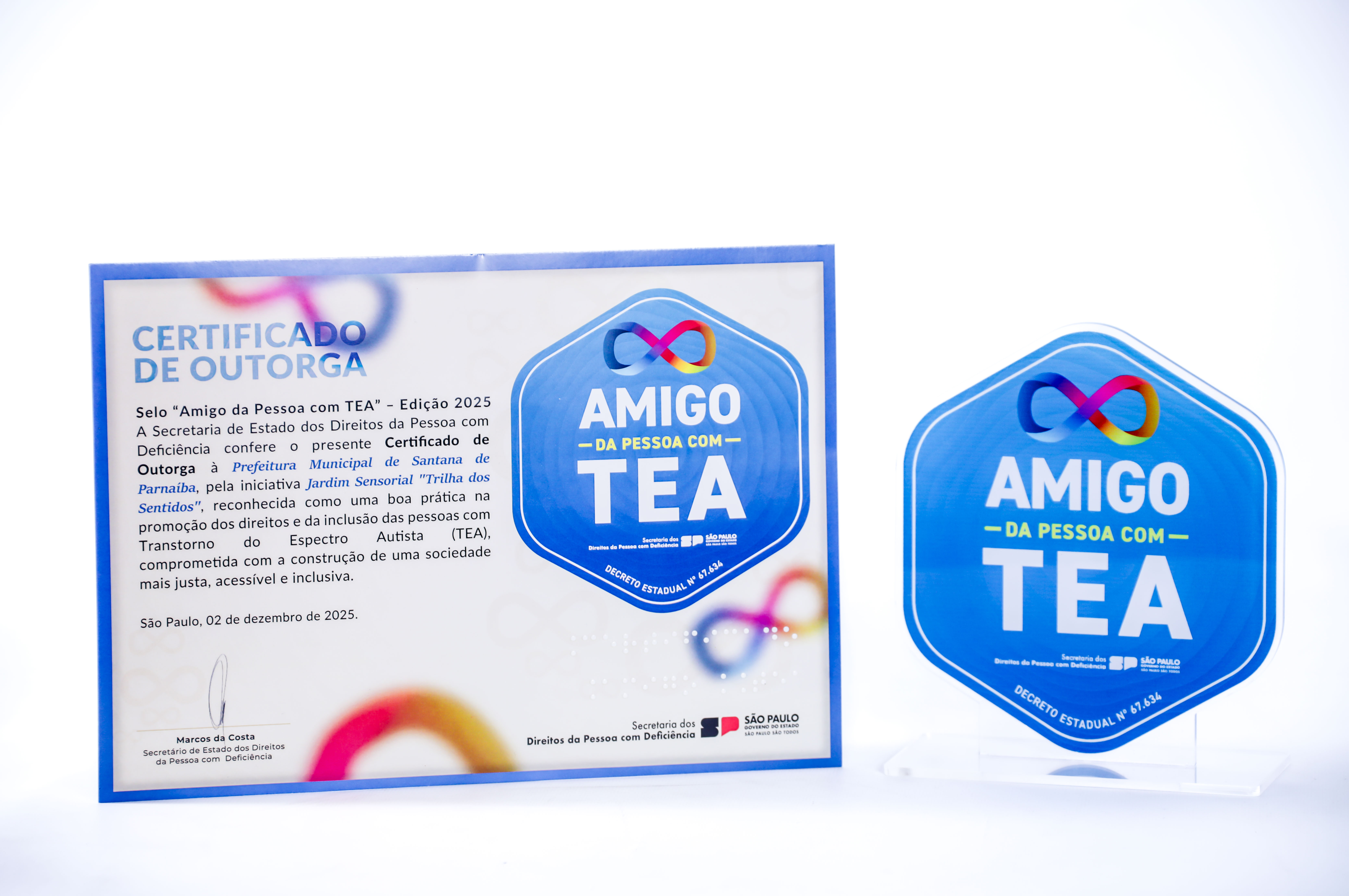 Santana de Parnaíba recebe selo “Amigo da Pessoa com TEA” do Governo do Estado de SP