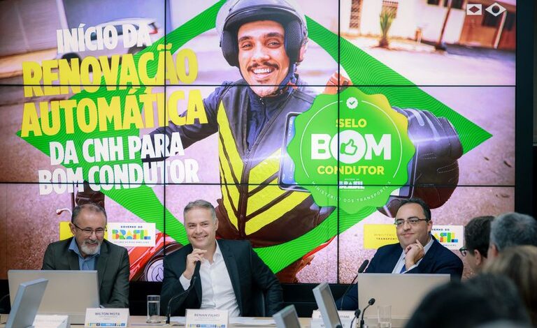 Governo do Brasil anuncia renovação automática para bom condutor valendo a partir desta sexta (9)