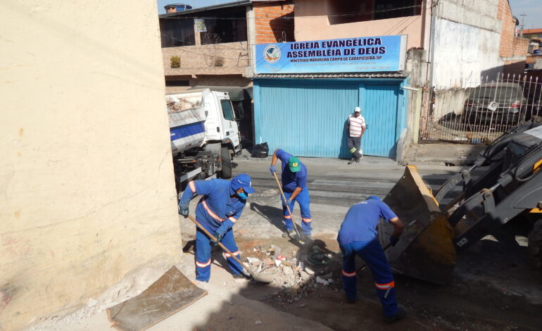 Prefeitura de Carapicuíba reforça ações de limpeza urbana e combate ações de limpeza urbana e combate
