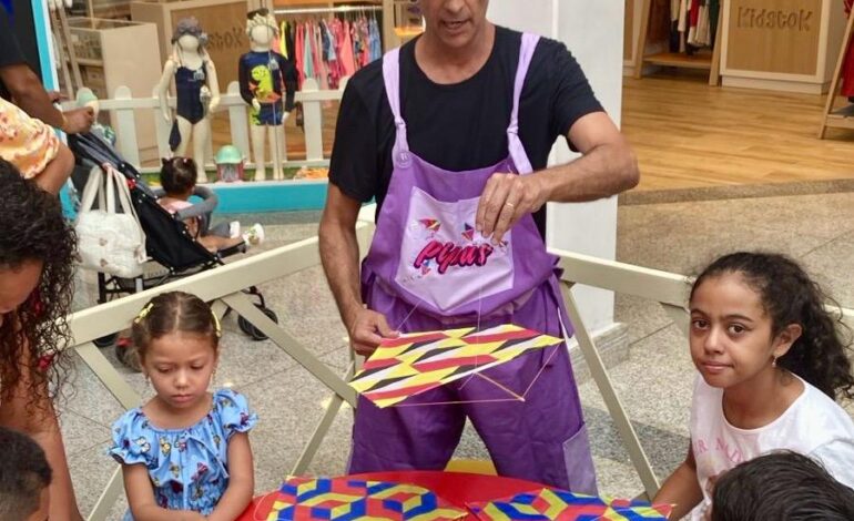 Oficinas de pipa divertem crianças nas férias em Vargem Grande Paulista