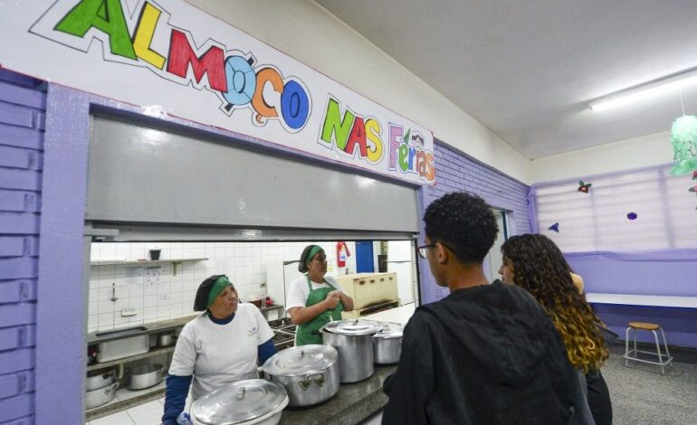 Escolas estaduais oferecem almoço nas férias a partir desta segunda-feira (5)