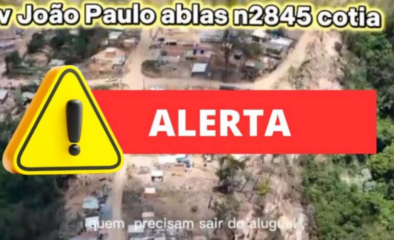Prefeitura de Cotia alerta sobre ocupação irregular no Parque das Nascentes, na Av. João Paulo Ablas e entorno