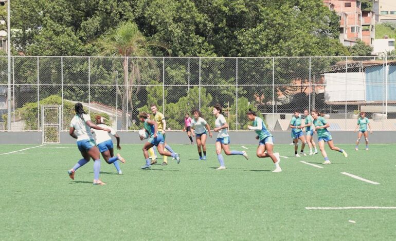 Meninas da Seleção Brasileira de Rugby elogiam campo de Barueri em treino para o Circuito Mundial