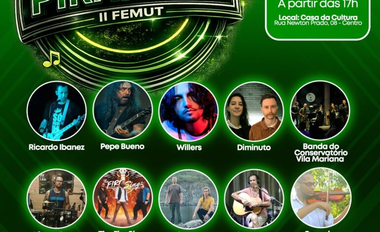 PIRAPORA DO BOM JESUS APRESENTA NOVA EDIÇÃO DO FESTIVAL DE MÚSICA