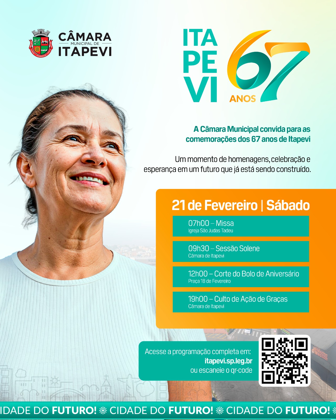 Câmara Municipal convida para tradicional celebração do 67° aniversário de Itapevi