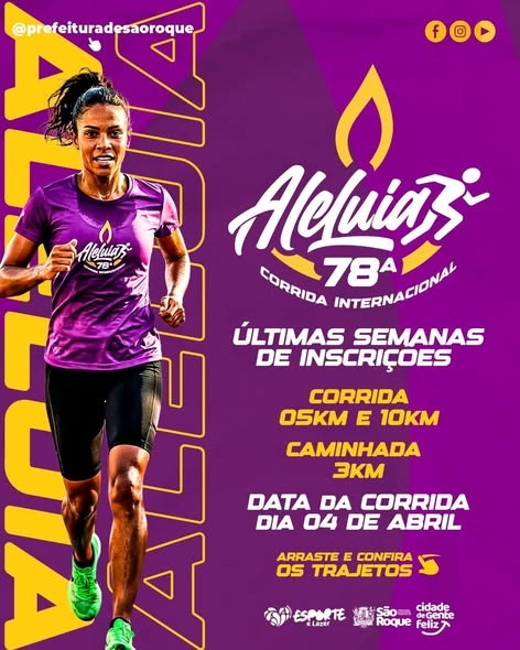 Confira o trajeto da 78ª edição da Corrida de Aleluia