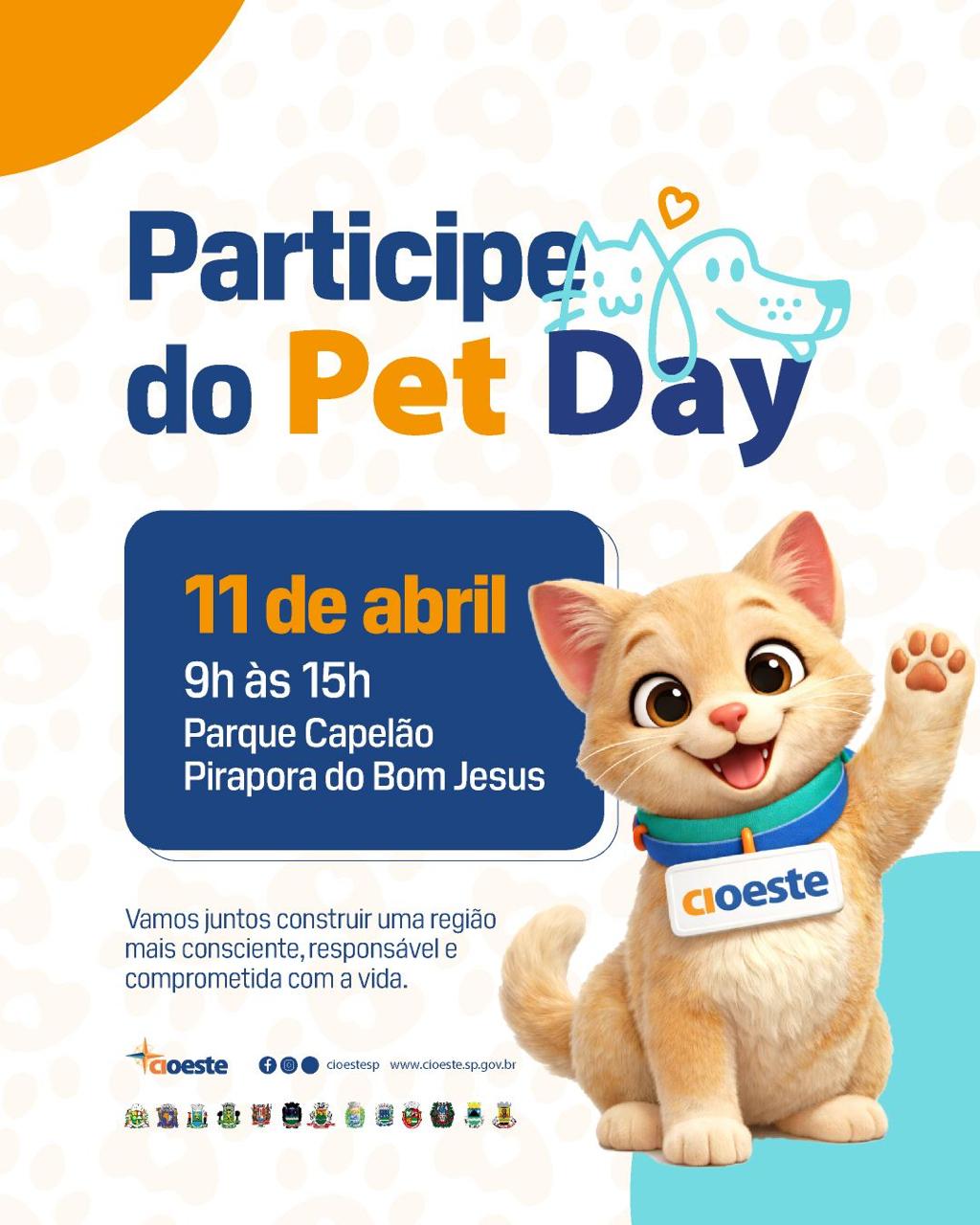 CIOESTE realiza primeiro Pet Day intermunicipal em Pirapora do Bom Jesus