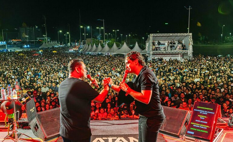  Show de Natanzinho Lima encerra aniversário de Itapevi com 22 mil pessoas e mais de 40 toneladas de alimentos arrecadados