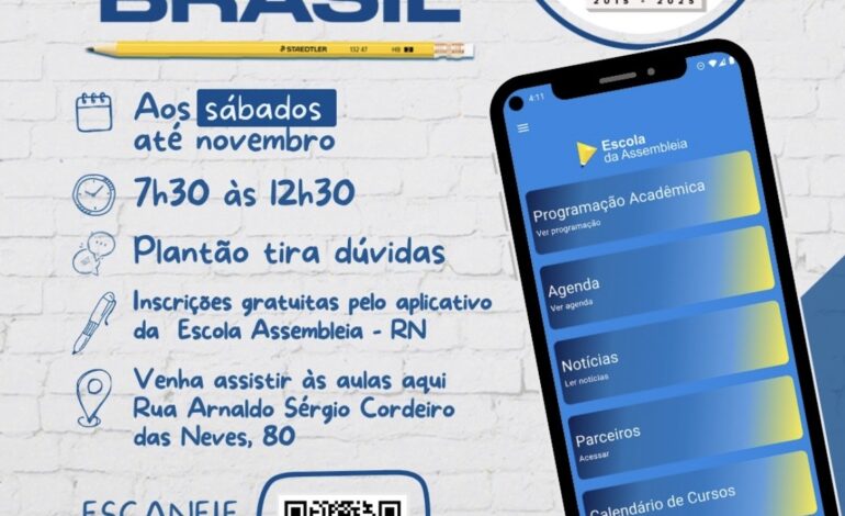 Escola do Parlamento está com inscrições abertas para o curso INTEGRA ENEM!