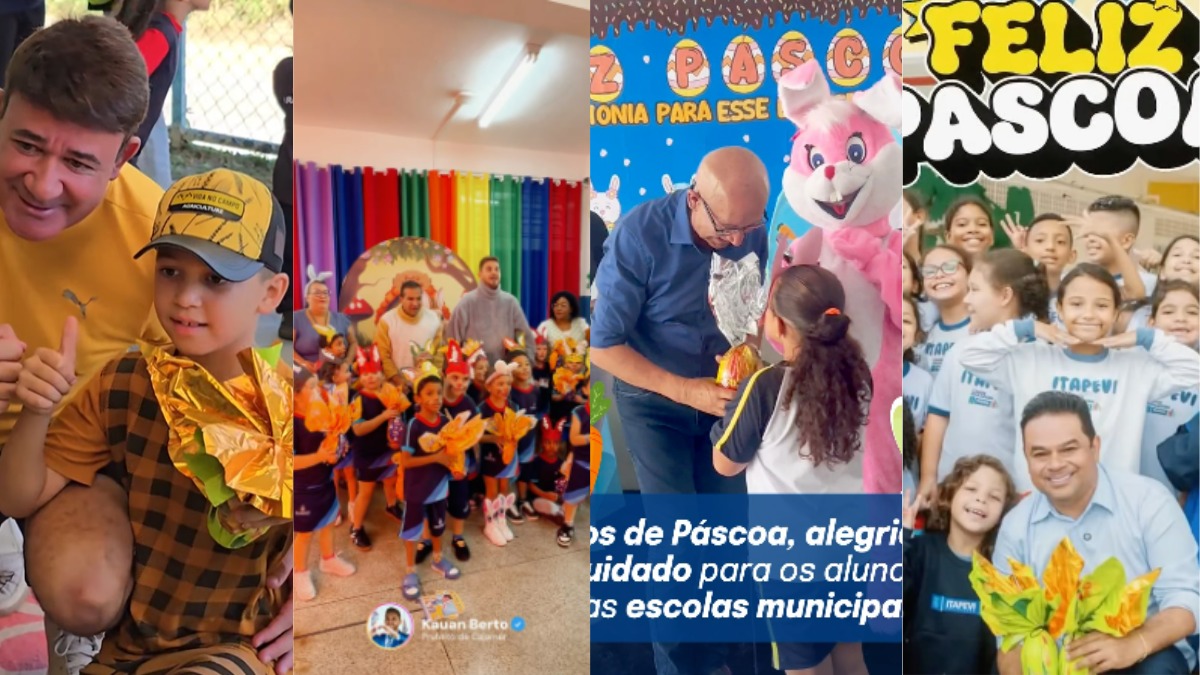 PREFEITURAS DA REGIÃO LEVAM ALEGRIA COM ENTREGA DE OVOS DE PÁSCOA A MILHARES DE CRIANÇAS