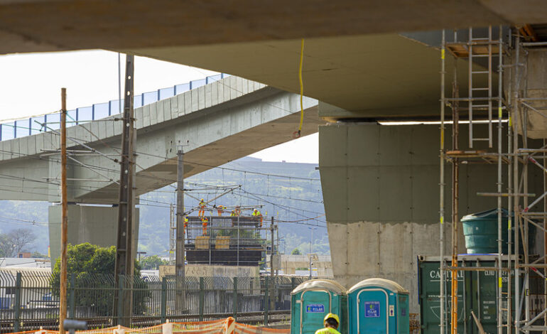 Segundo viaduto atinge mais de 80% de execução