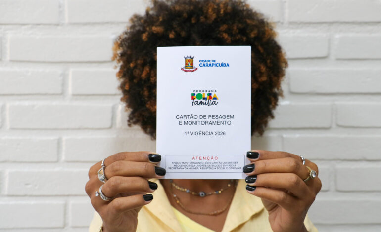 Prefeitura de Carapicuíba prorroga o período de retirada do Cartão Pesagem da 1ª Vigência de 2026