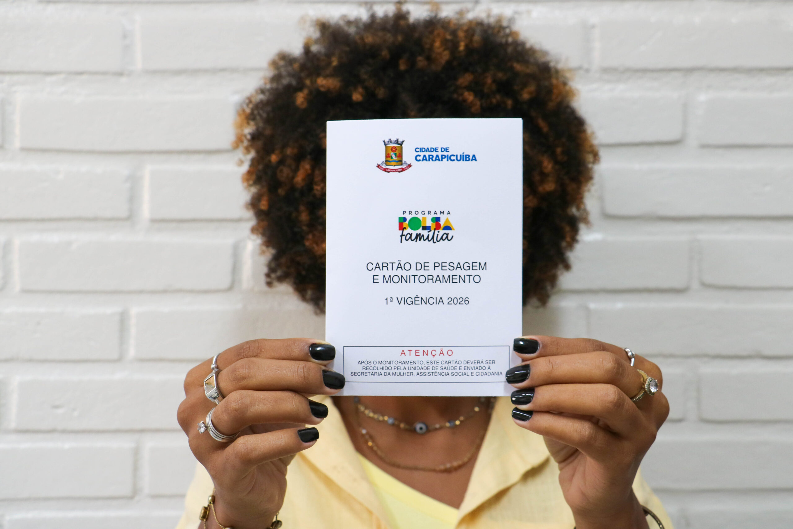 Prefeitura de Carapicuíba prorroga o período de retirada do Cartão Pesagem da 1ª Vigência de 2026