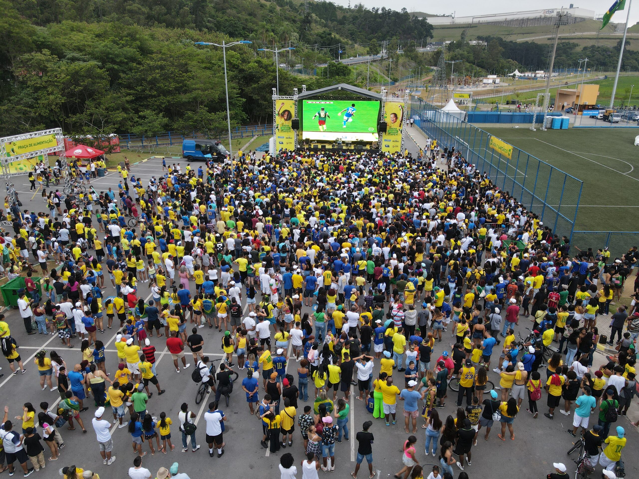 Itapevi terá Arena Hexa no Parque da Cidade para transmissão dos jogos da Seleção Brasileira