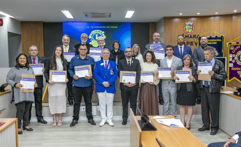 Lions Clube de Itapevi celebra 10 anos com posse da nova diretoria, novos associados e homenagens