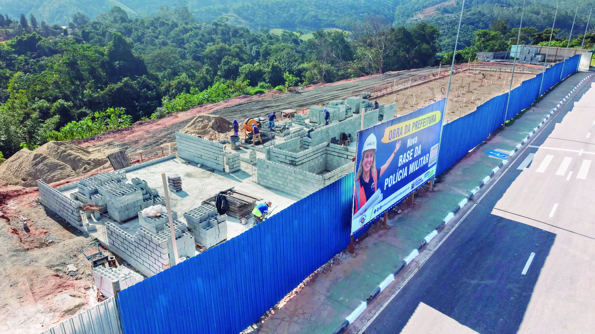 Mais segurança: prefeitura inicia construção da nova base da Polícia Militar 