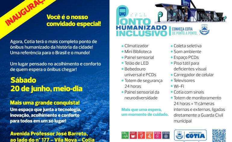 Prefeitura de Cotia inaugura Ponto Humanizado Inclusivo no Centro da cidade