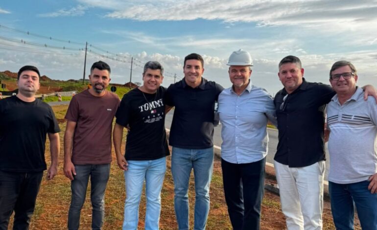 Wesley Cezar conhece de perto obra de mobilidade em Tatuí e destaca trabalho do deputado Ricardo Madalena