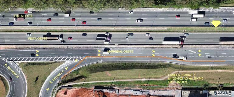 Obras de concretagem na saída para a Rodovia Castello Branco começam neste domingo (30)