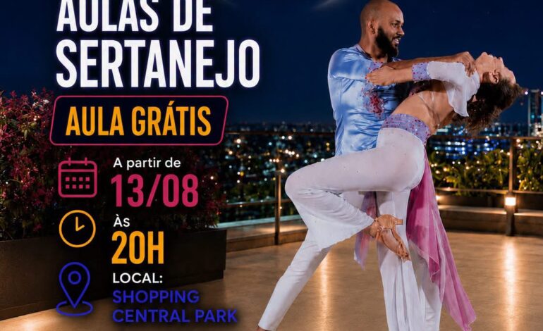 Aula gratuita de dança sertaneja começa nesta semana em Vargem Grande Paulista